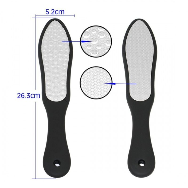 Tosidig fotfil i stål – 26.3cm