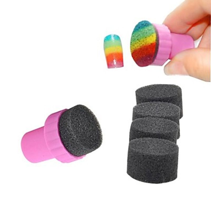 Stempel svamp 5-pak med holder