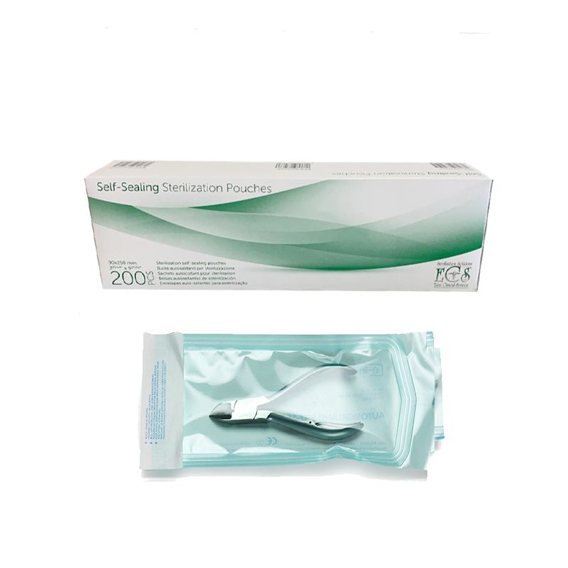 Selvforseglende steriliseringsposer 140 × 260 mm – 200 stk