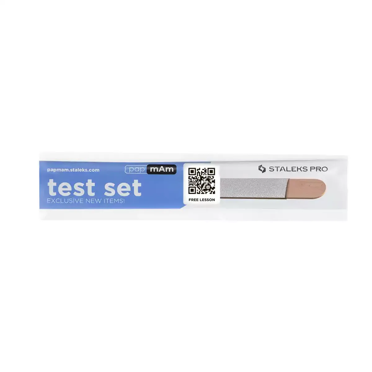 Staleks PapmAm Test set - trebase med 3-pussepapir 100, 180,240