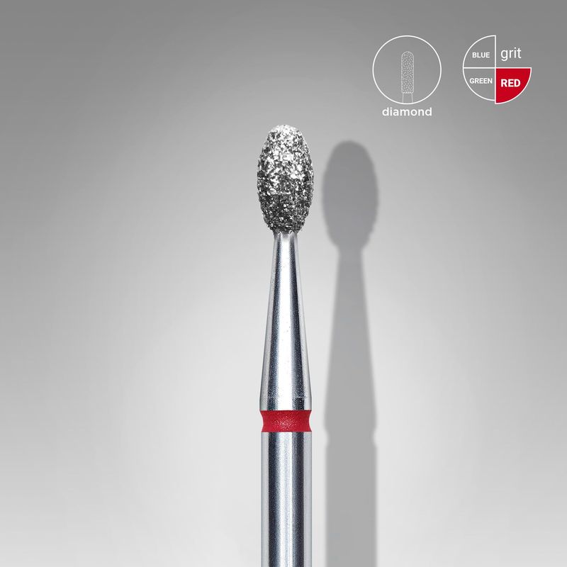 Drillbit Oliven - 2,3mm / 5mm - Fin grit