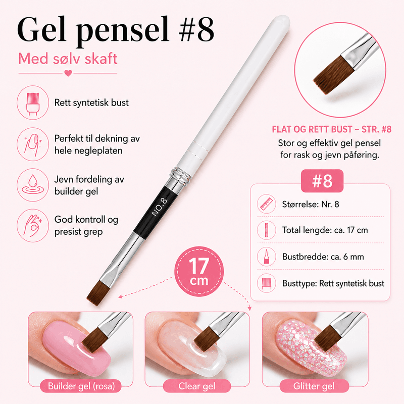 Gel pensel  #8 