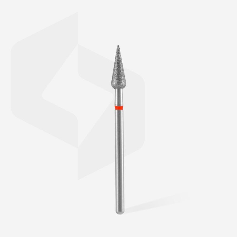 Drillbit Spiss Pæreform - 4mm / 12mm - Fin grit