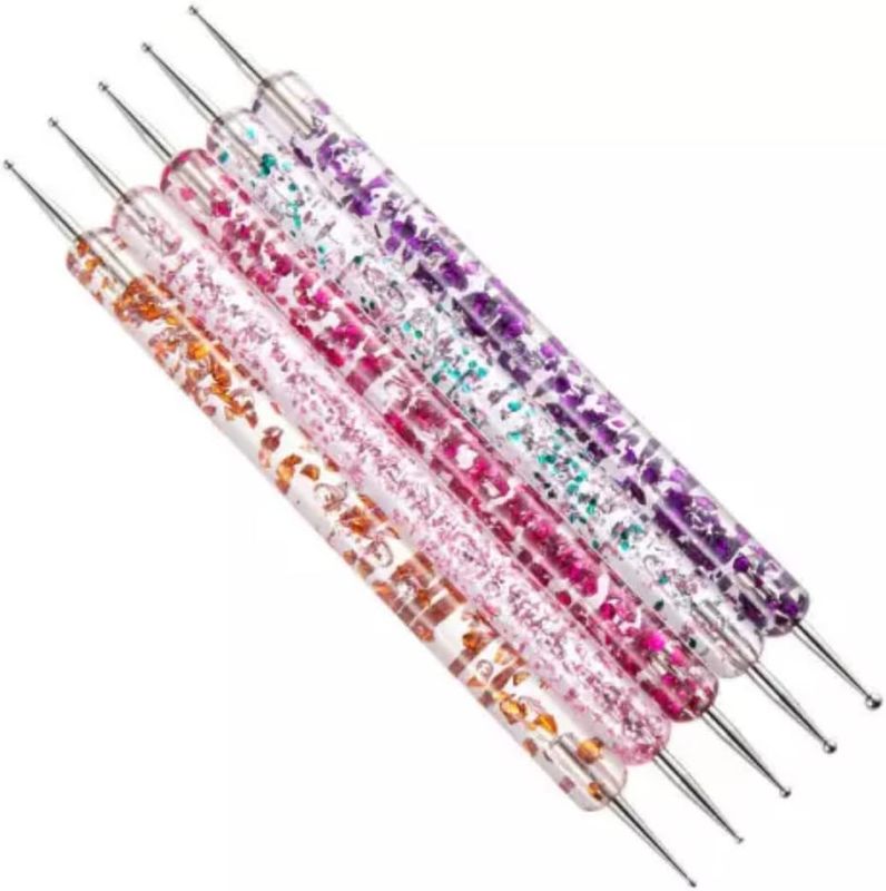 Dotting tool-sett til negledesign - 5 deler