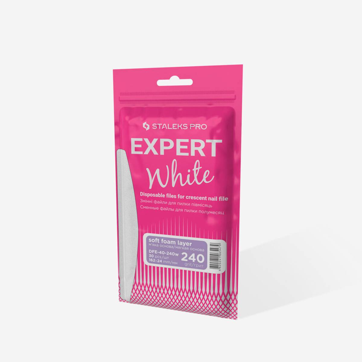 240 grit refill pussepapir skum halvmånefil Expert40 - 30 stk.