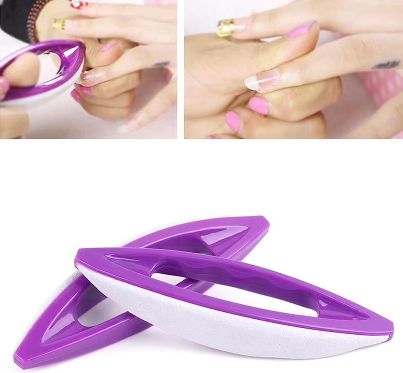 Nail Buffer Chamois 13 cm, Lilla (Convex)