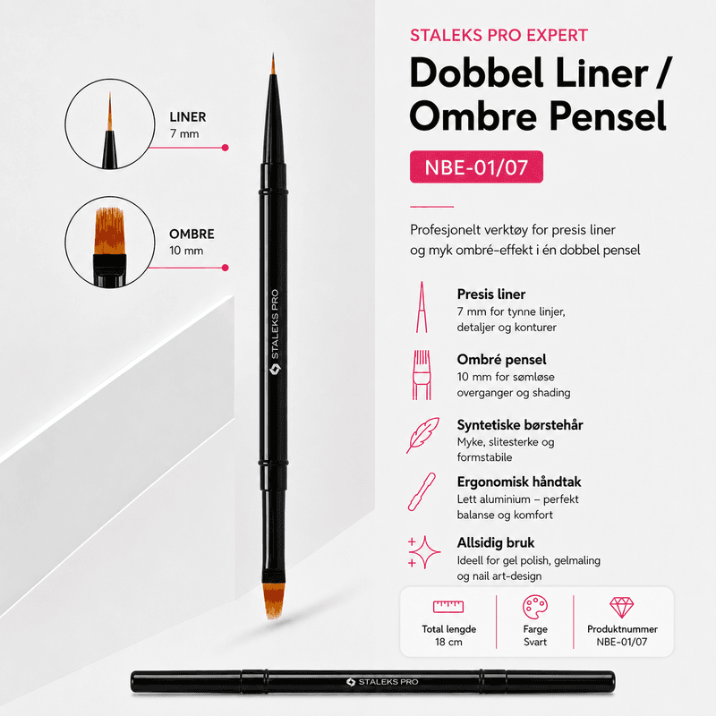 Staleks Expert Dobbel Liner/Ombre Pensel (NBE-01/07)