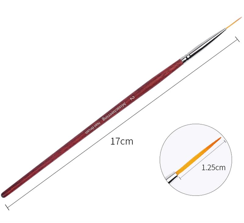 Designpensel for Negldesign - Velg mellom 7mm, 12.5mm, 19mm