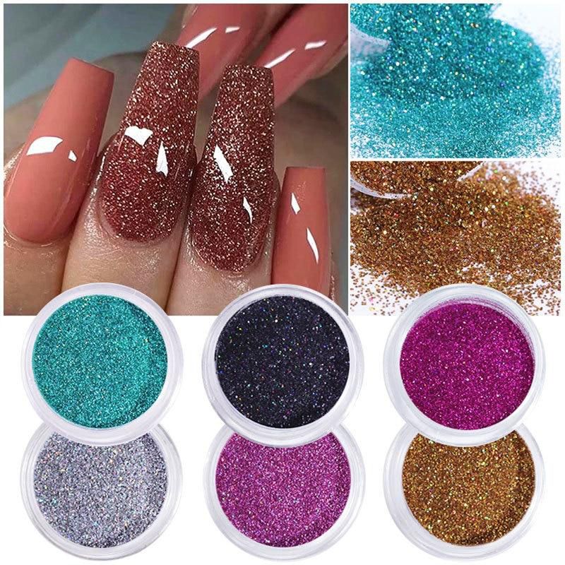 Negledekor – Glitterpulver i flere farger