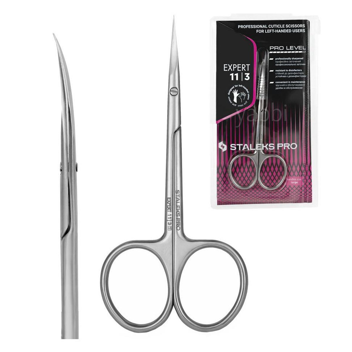 Neglebåndsaks EXPERT 11  Type 3 - Venstrehendt (Professional cuticle scissors for left-handed users SE-11/3)