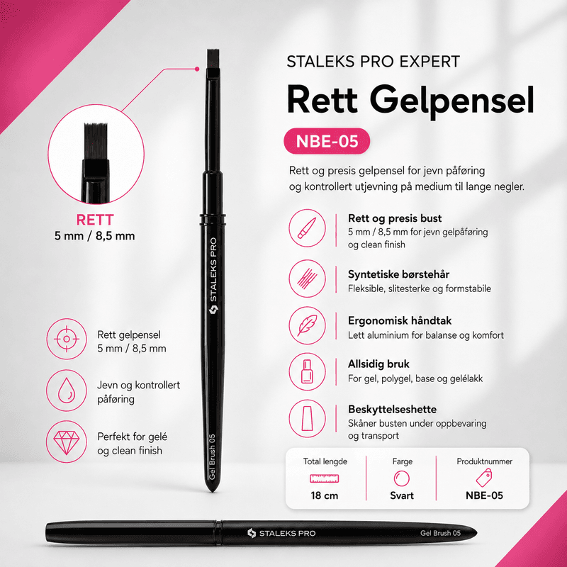 Staleks Pro Expert Rett Gelpensel 5/8,5 (NBE-05)