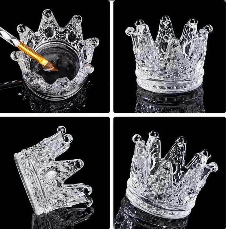 Blandeskål i Glass - Kroneformet
