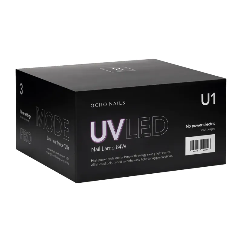 OCHO NAILS 8 UV/LED-lampe hvit 84W